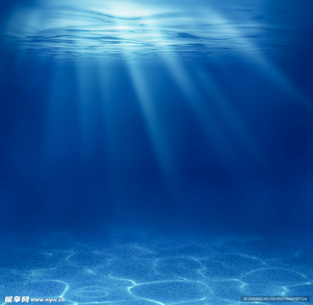 阳光海底水纹