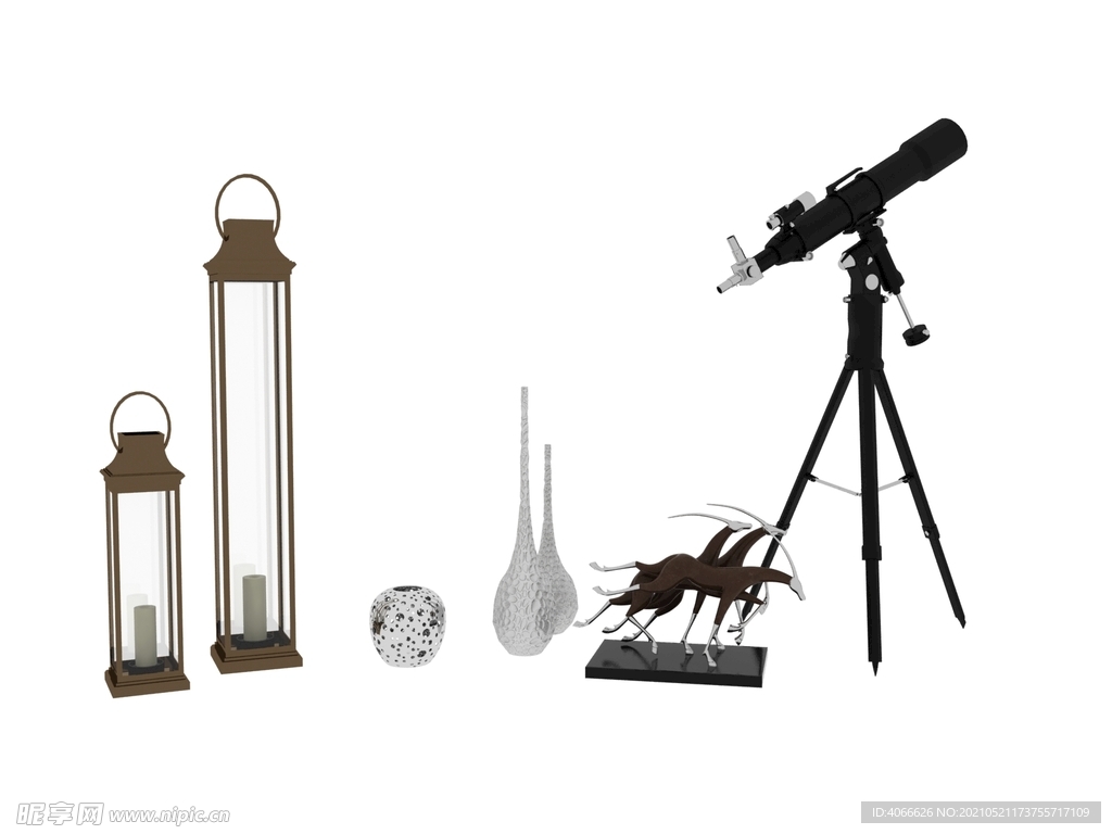 望远镜3d模型