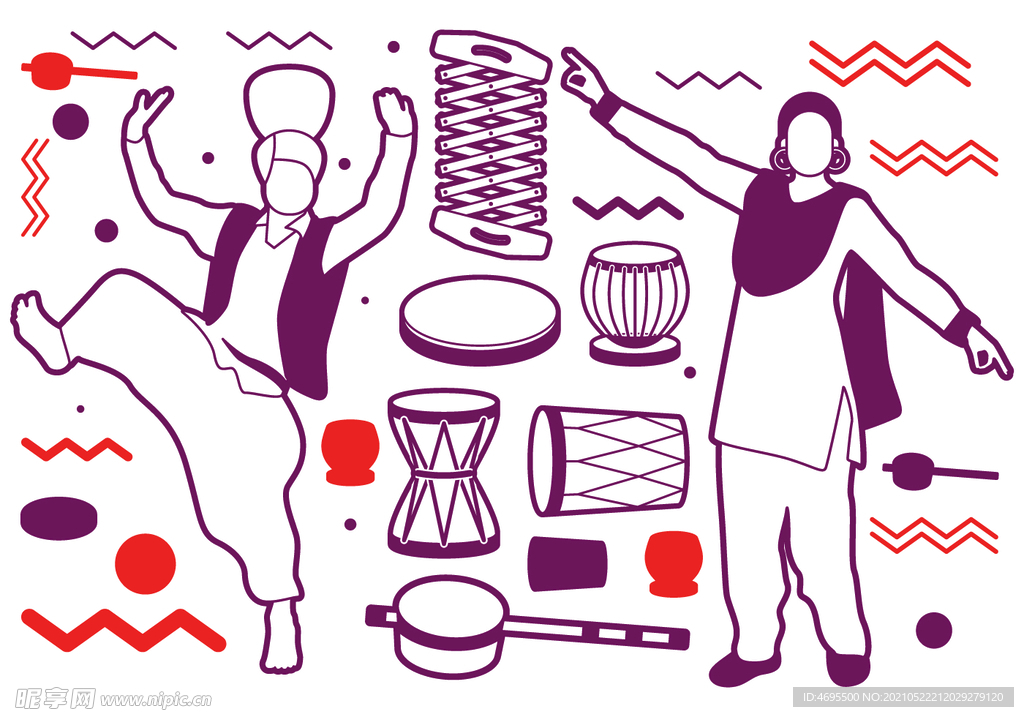 少数民族舞蹈乐器