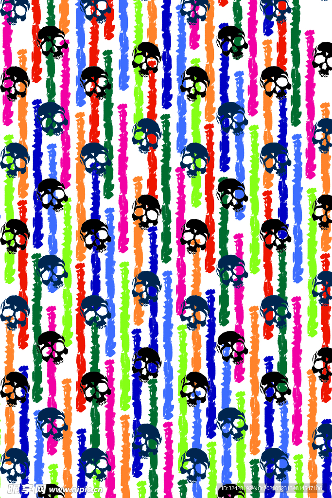 潮牌条纹印花 高清分层