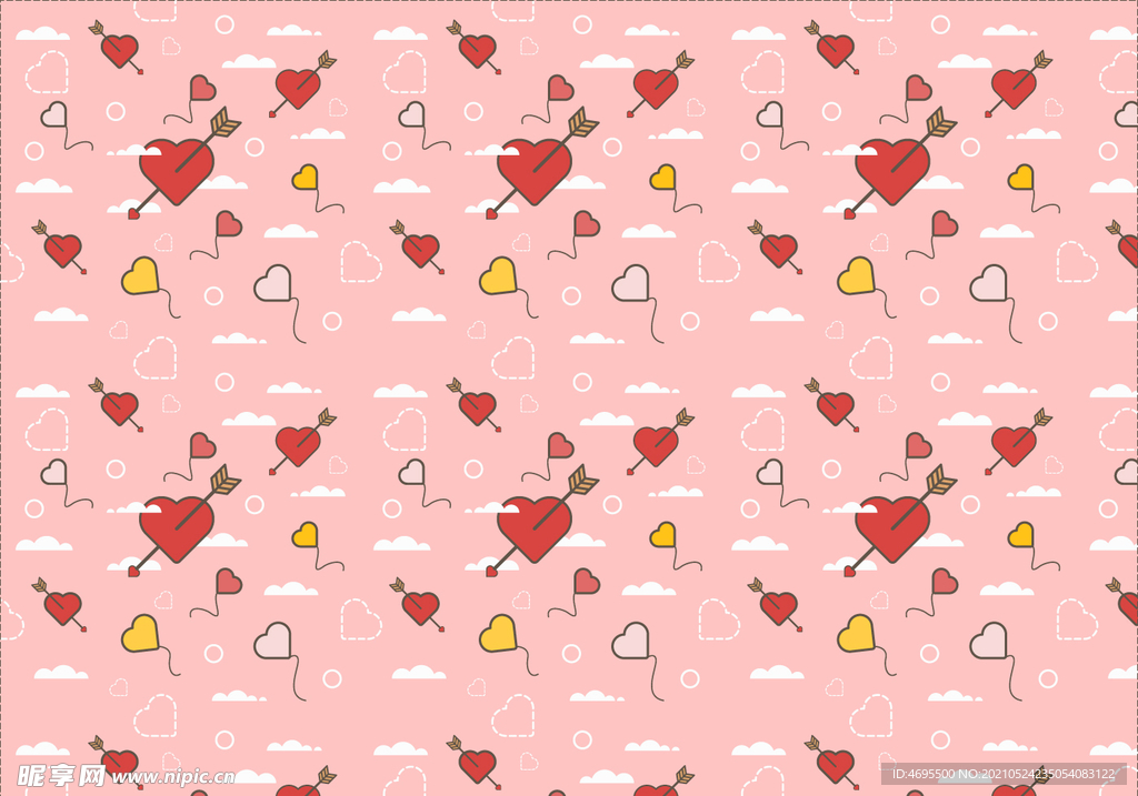 卡通手绘一箭穿心