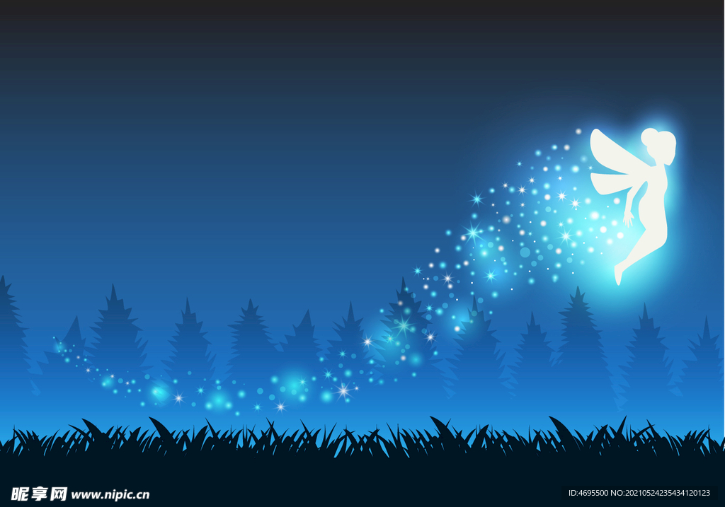 卡通天使插画插图