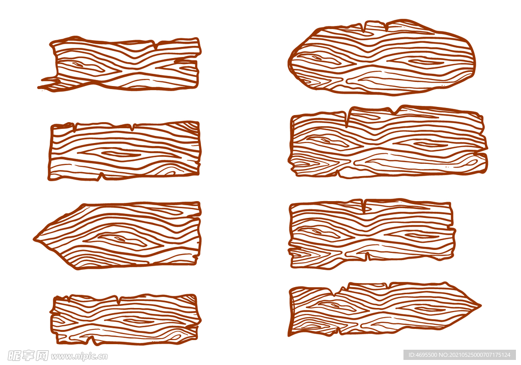 卡通手绘木板 木纹