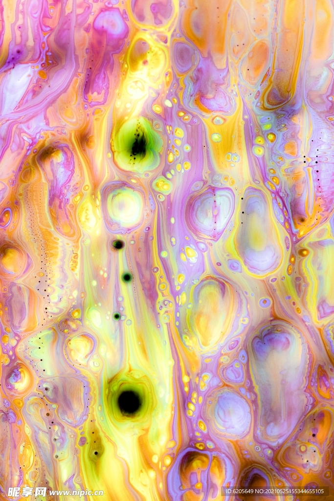 彩色水泡斑斓背景