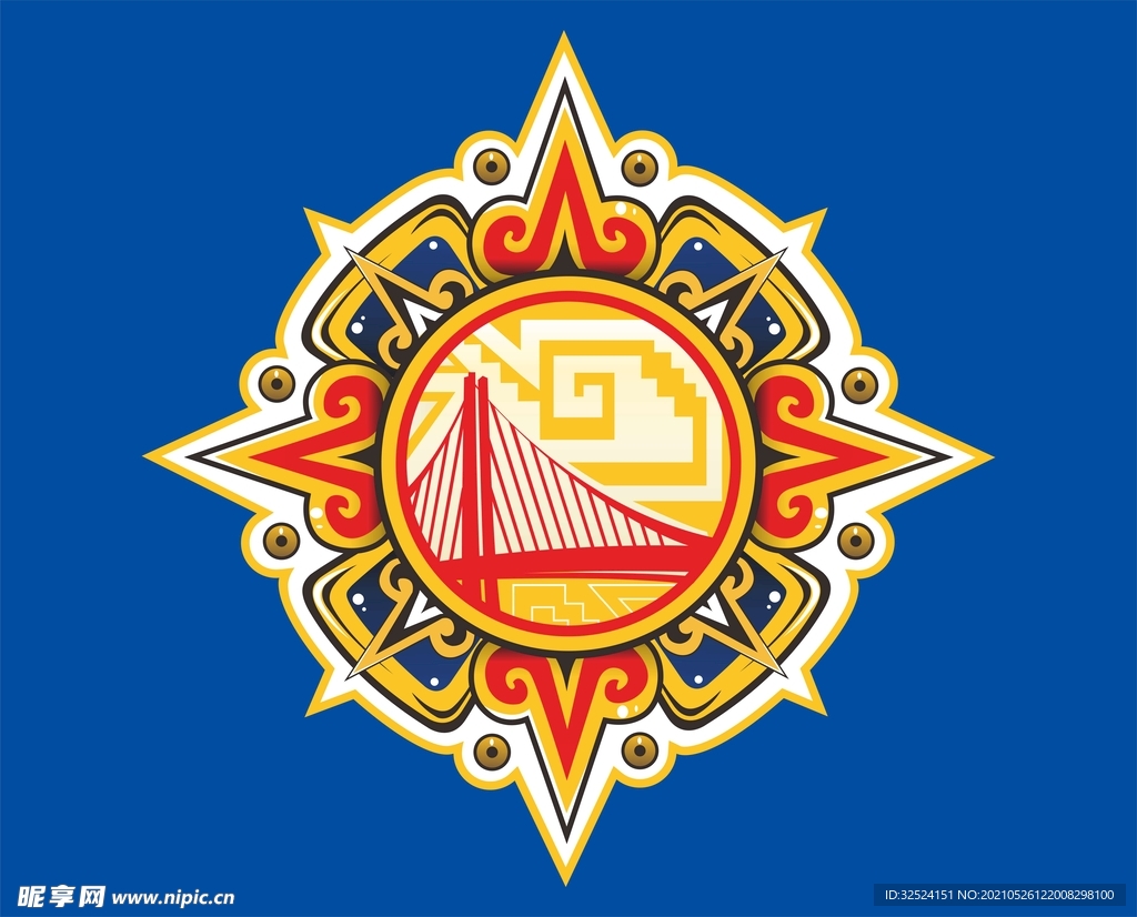 勇士衣服印花