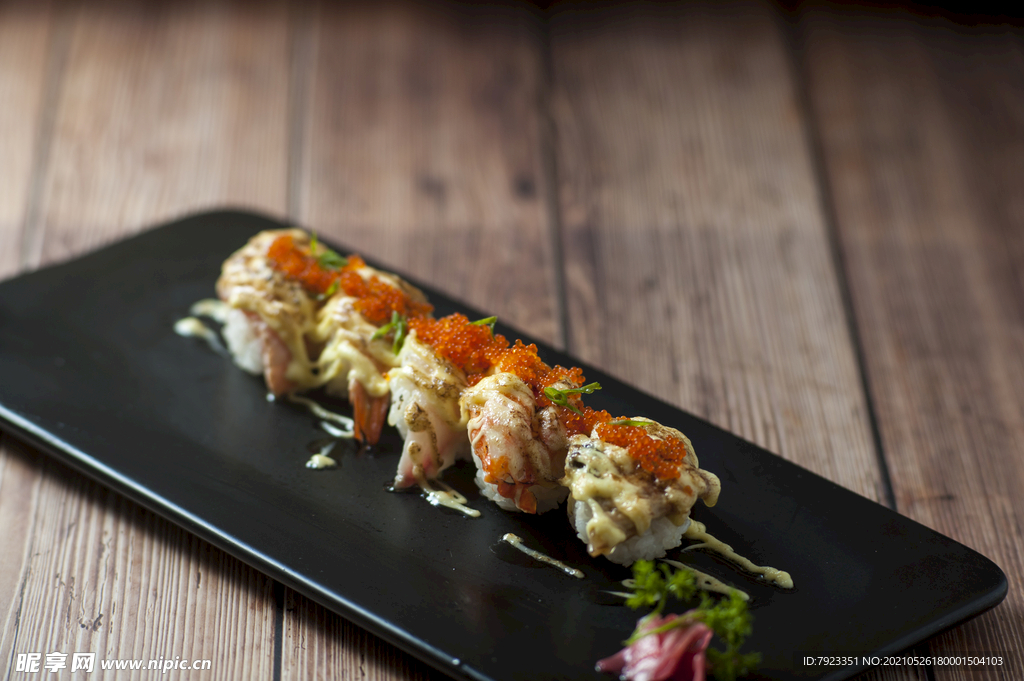 火炙五拼日料刺身寿司美食居酒屋