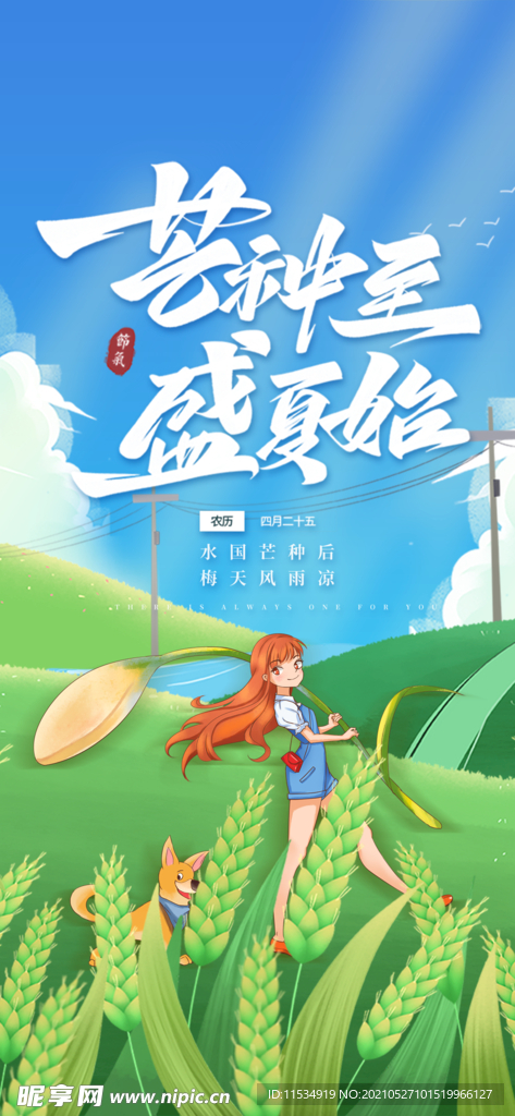 芒种节气海报