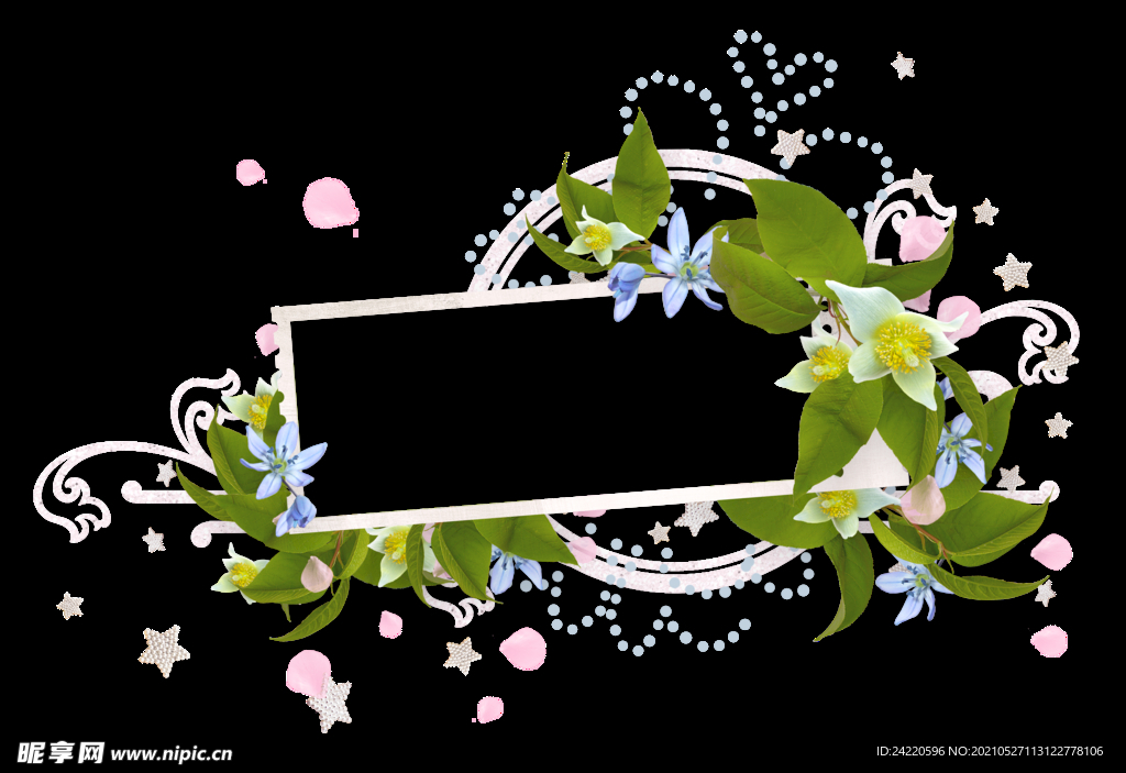花卉边框