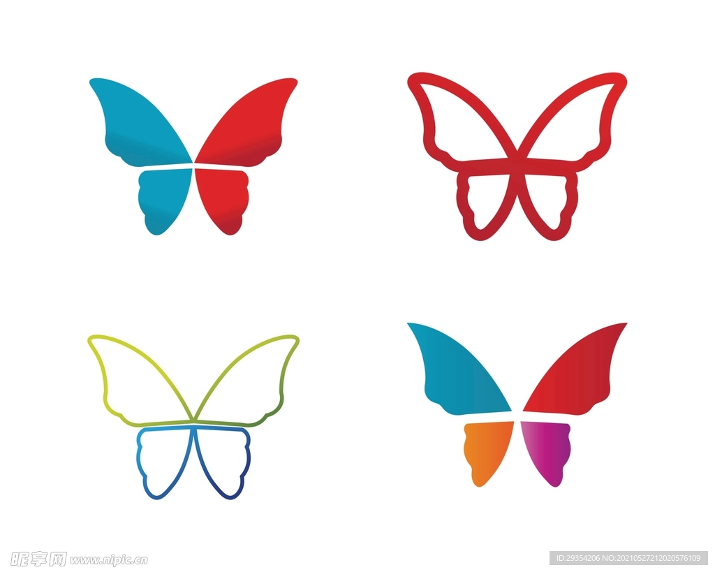 蝴蝶矢量素材图片