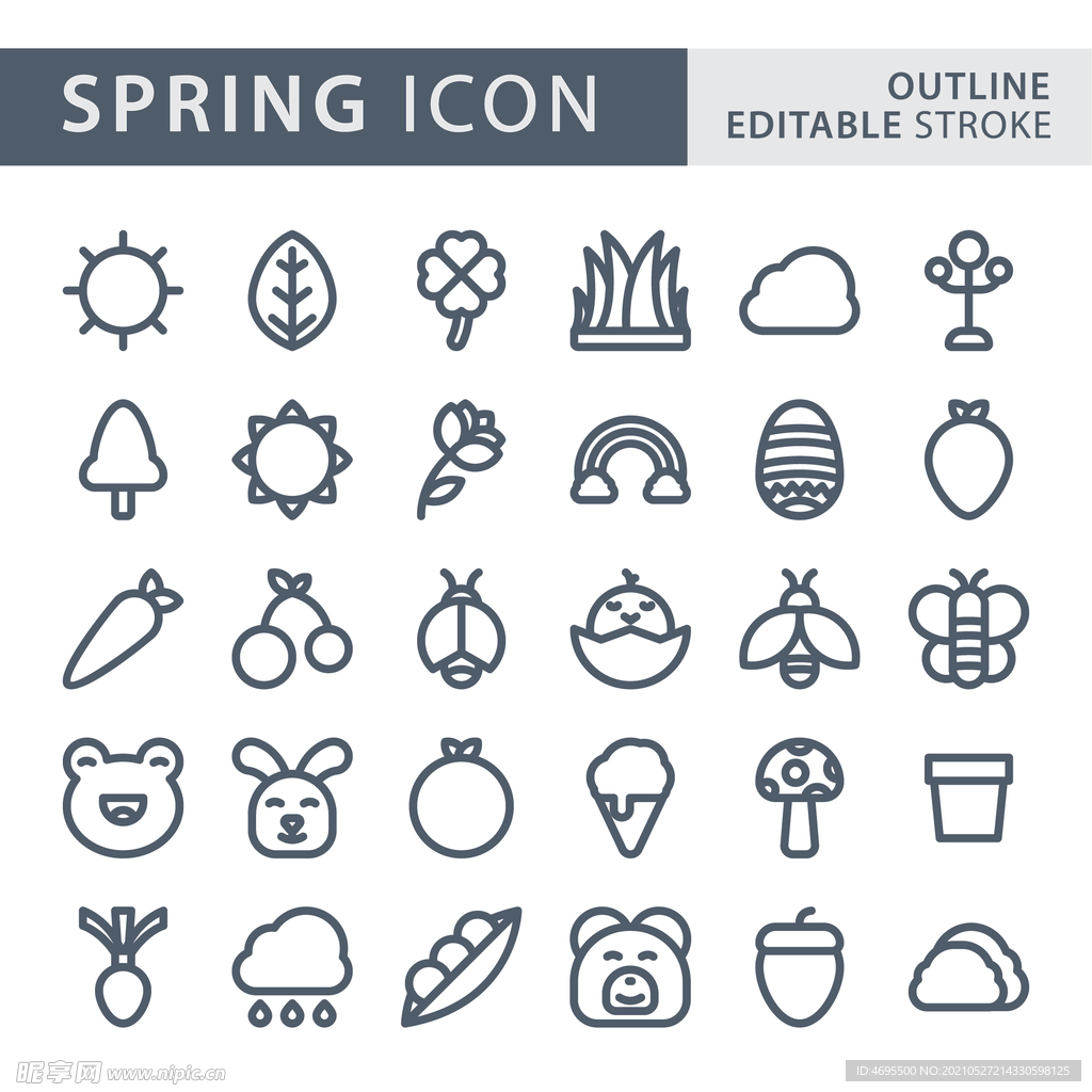 动物植物标志图标