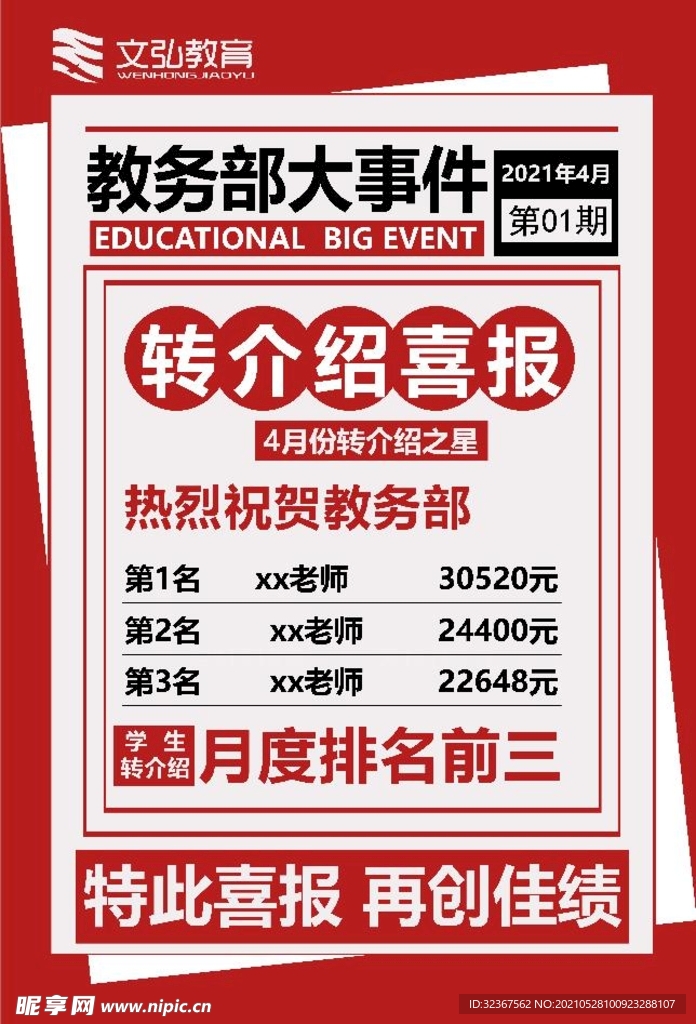 报纸喜报