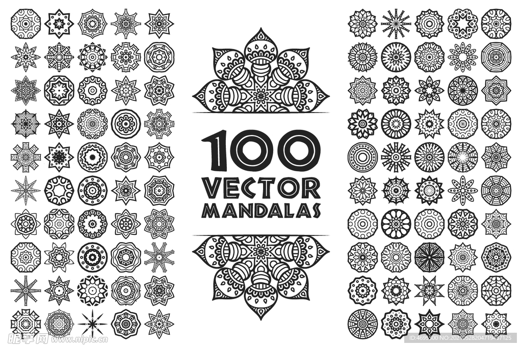 民族特色曼荼罗图案