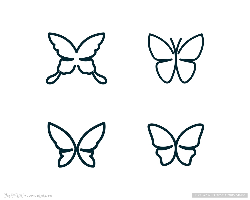 蝴蝶矢量素材图片