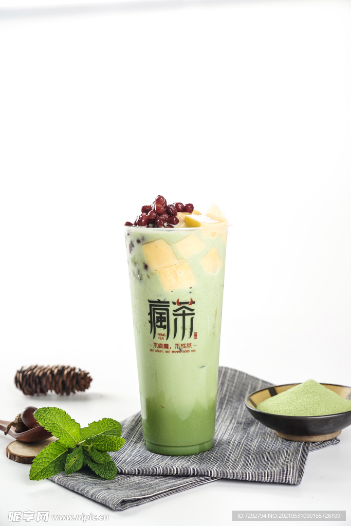 红豆布丁抹绿