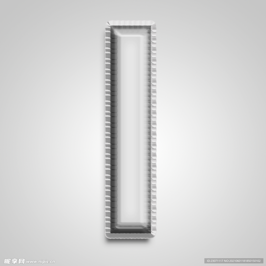 金属字母I