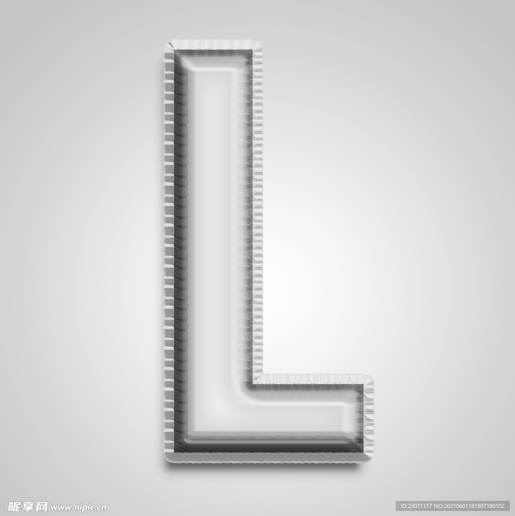 金属字母L