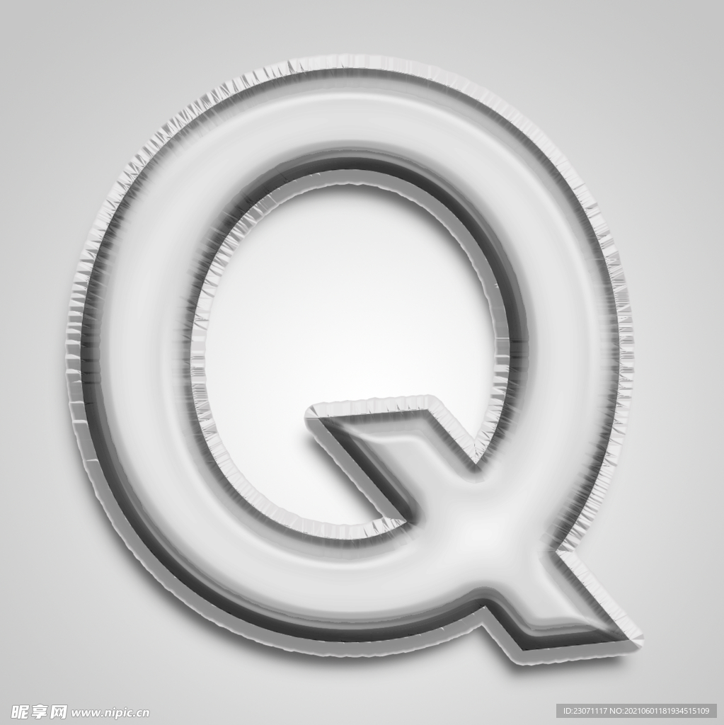 金属字母Q