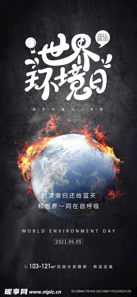 保护环境海报