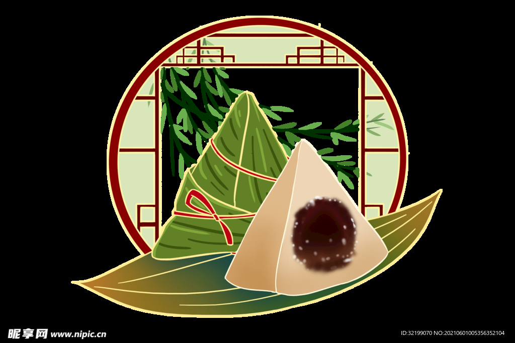 端午粽子手绘