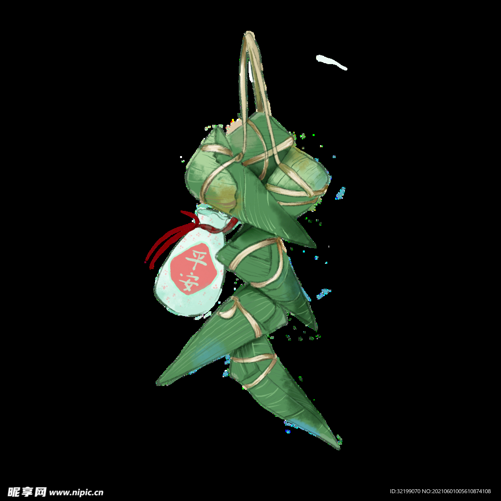 端午粽子手绘