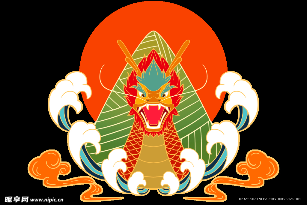端午粽子手绘