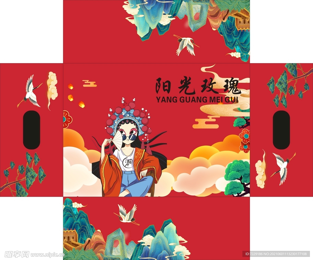 国潮 国风 水果包装