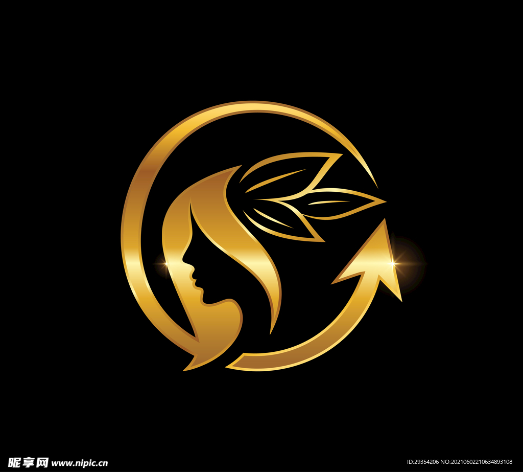 美容logo设计脸图片