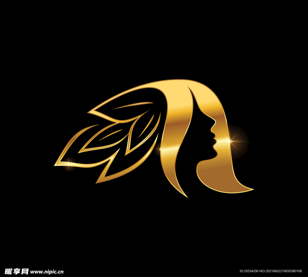 美容logo设计脸图片