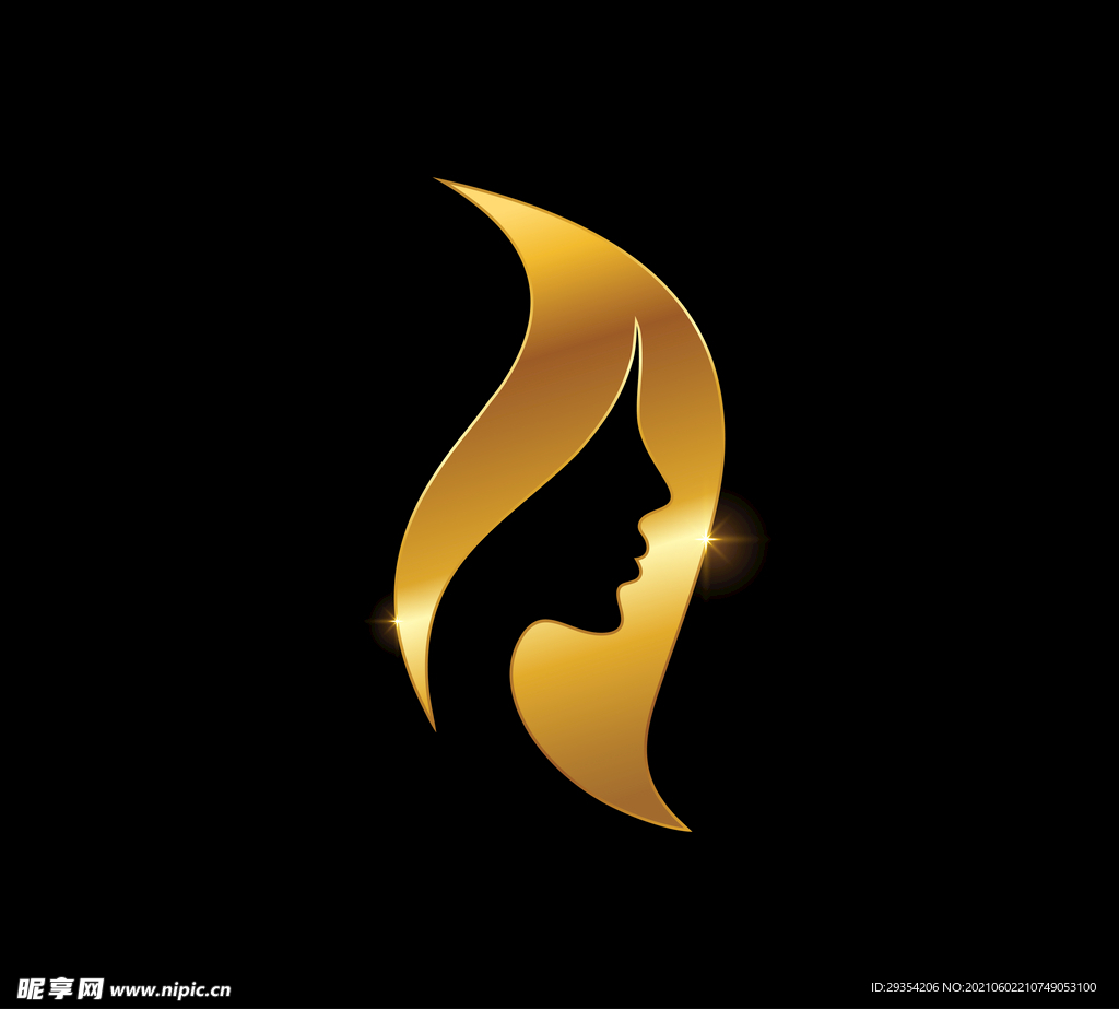 美容logo设计脸图片