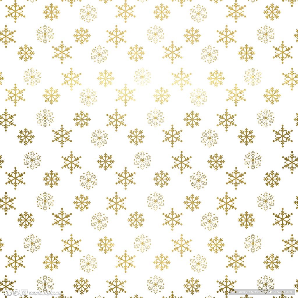 金色雪花