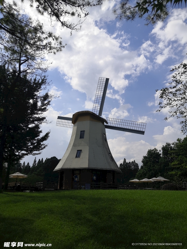 杭州太子湾 大风车