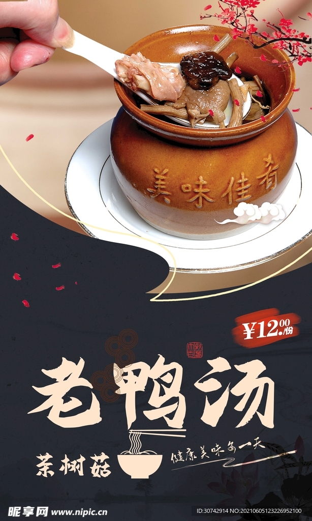 茶树菇老鸭汤