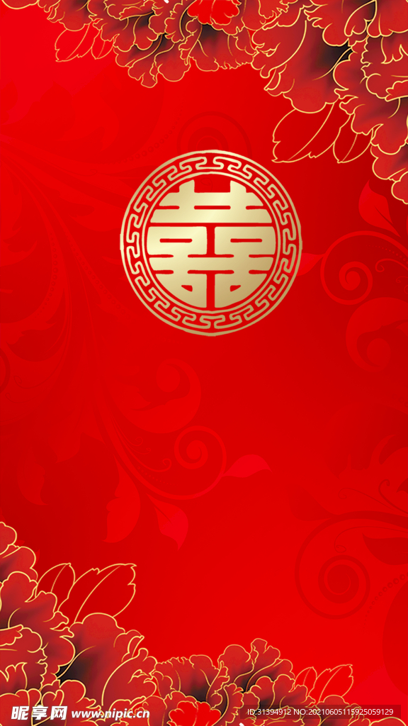 红色背景