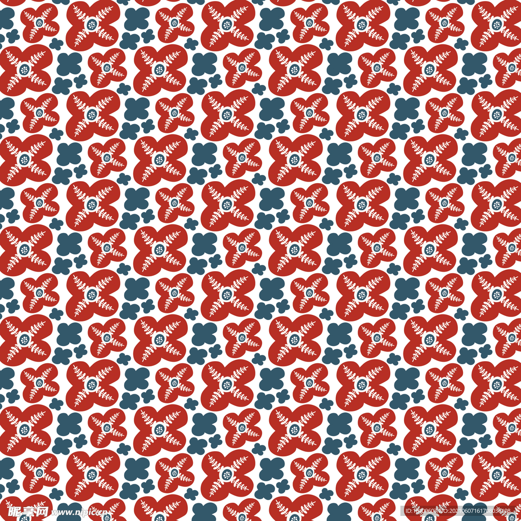 四叶小花