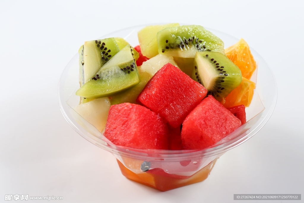 水果拼盘  火龙果 哈密瓜  