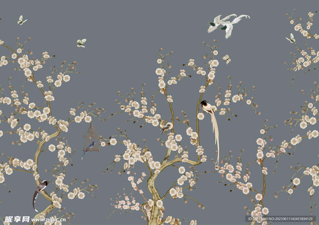 装饰画 花鸟画 新中式 山水 