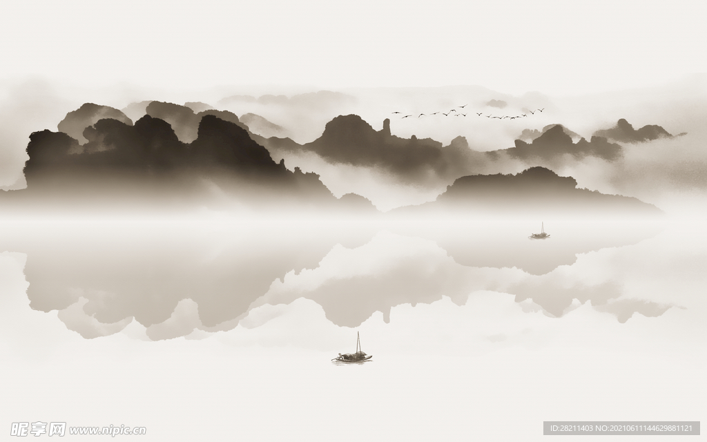装饰画 花鸟画 新中式 山水 