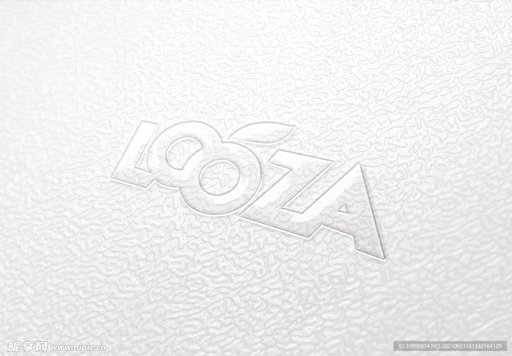 塑料材质logo样机素材