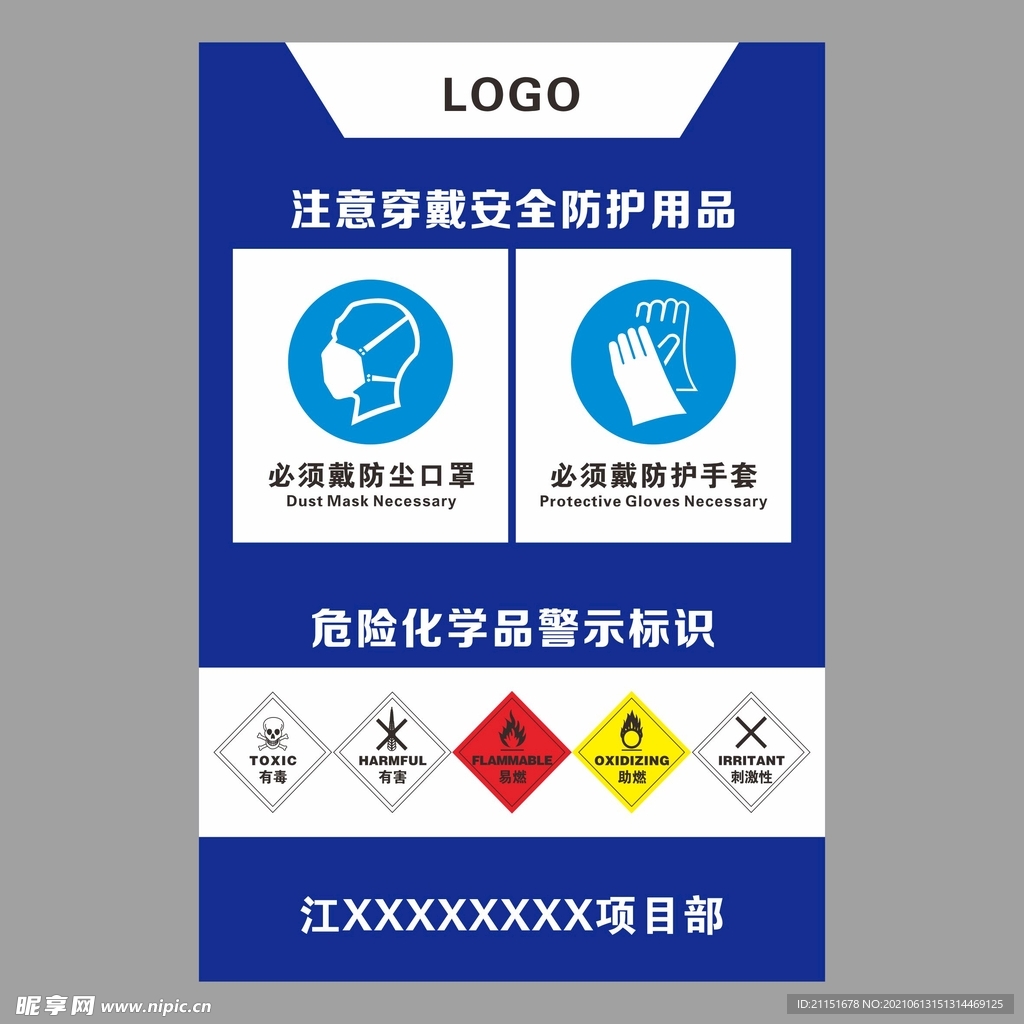 注意穿戴  安全防护用品