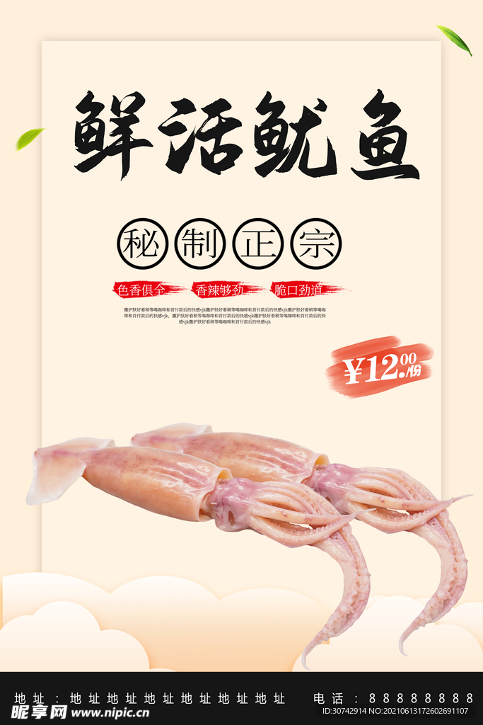 鲜活鱿鱼