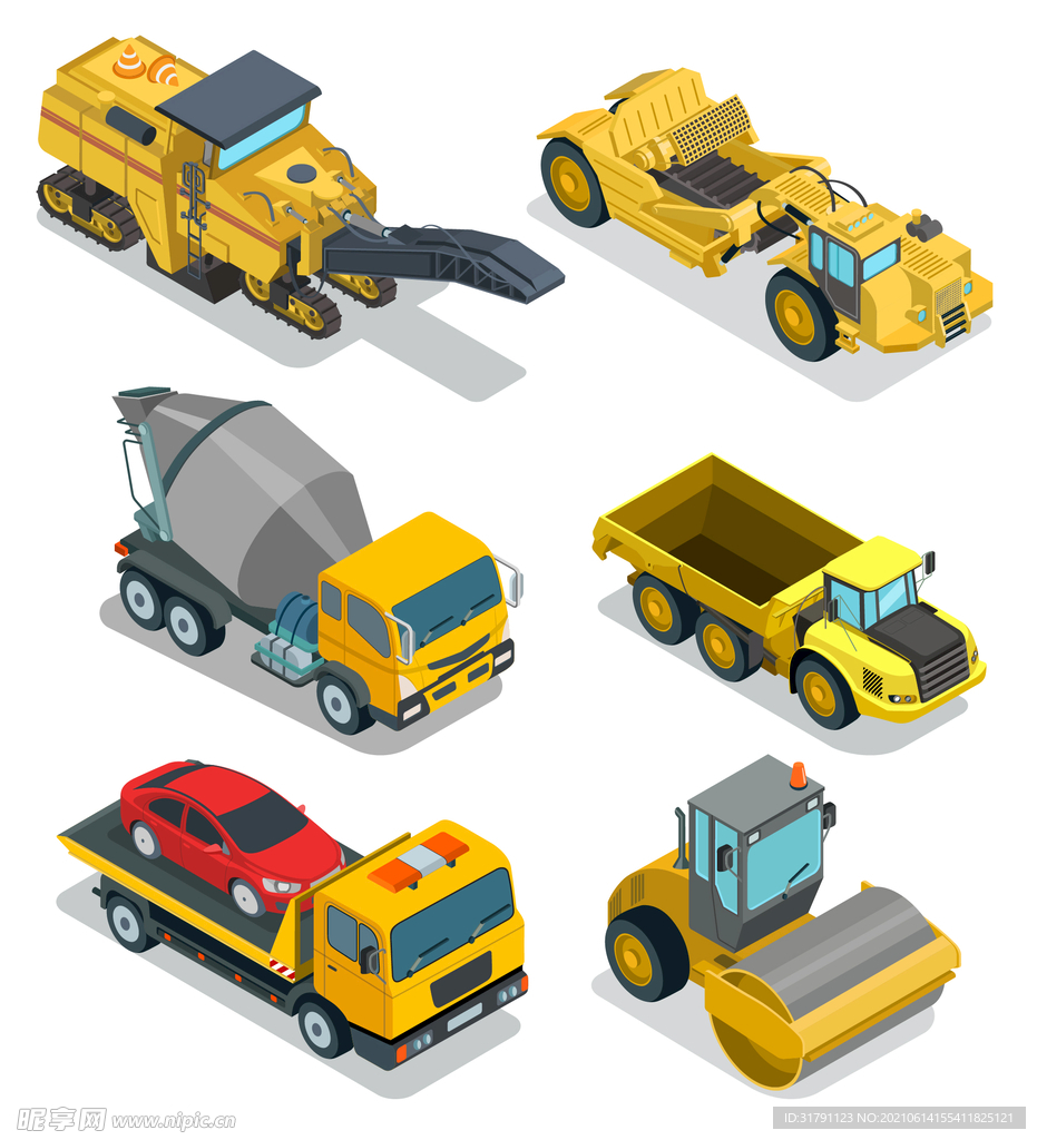工程车插画