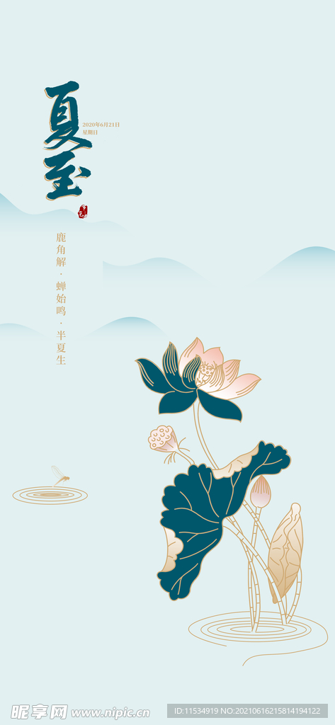 夏至节气海报