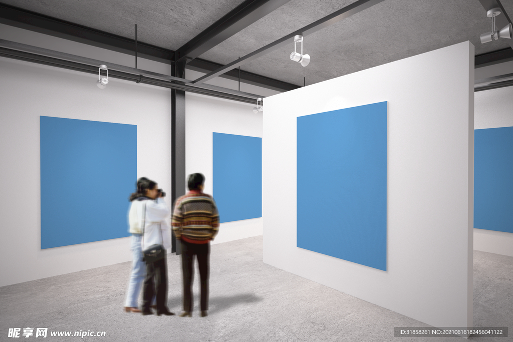 展厅展览海报展示样机