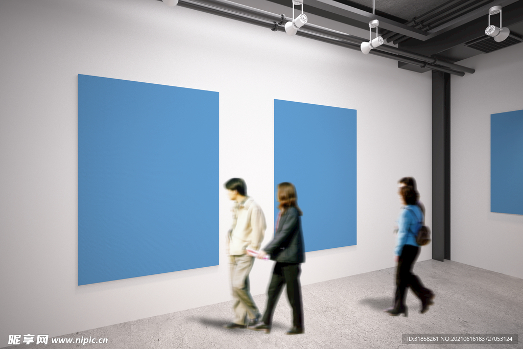 室内宣传的展览海报展示样机