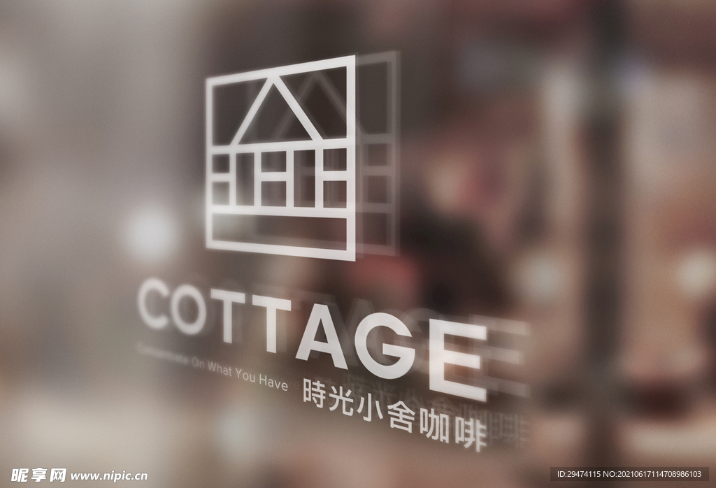 logo玻璃材质样机