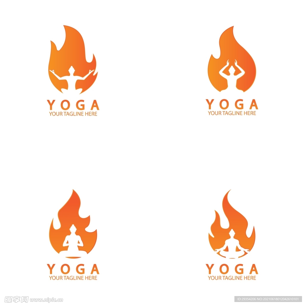 瑜伽LOGO图形