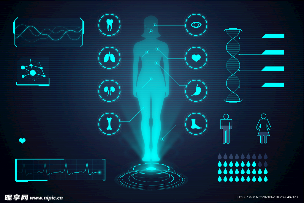 未来科技医疗背景