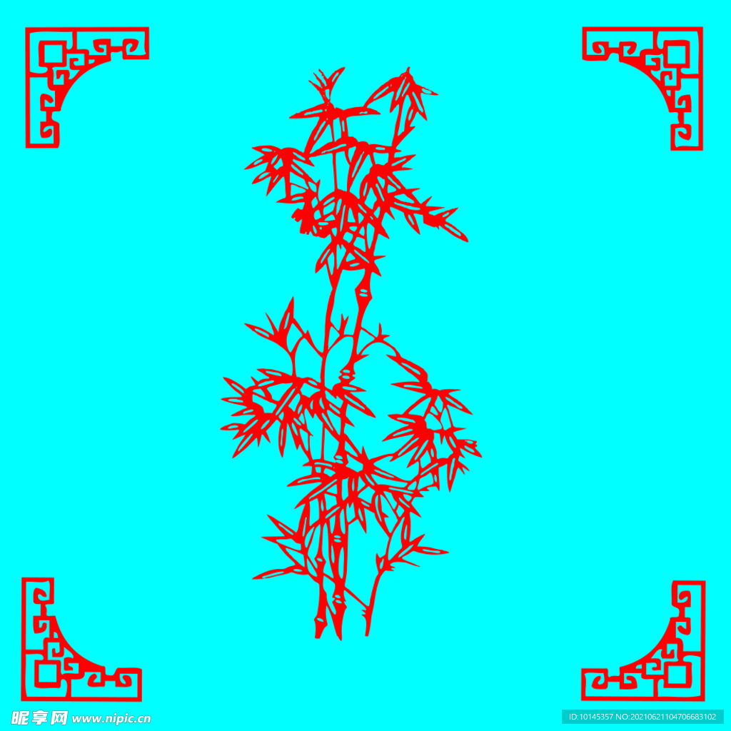 竹子剪纸