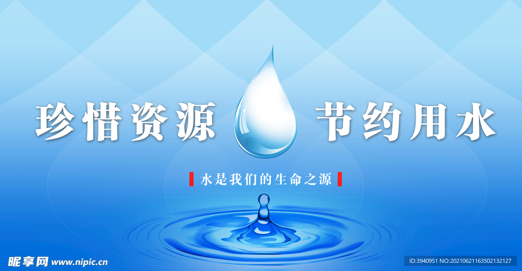 珍惜资源节约用水