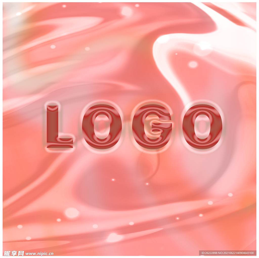 流体效果logo贴图样机